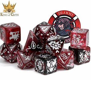 NEW - Dice Set - Blood‎ Hunter - 11 Resin Dice - Dungeons and Dragons - RPG